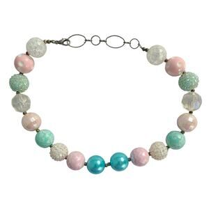 Bubblegum Pastels Sensory Textures Necklace *KIDS SIZE* 17" for kids 3+ yrs old